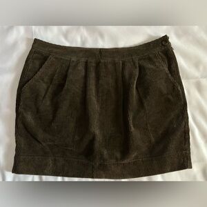 Old Navy Retro Y2K Look  Brown Corduroy Short Skirt Size 10